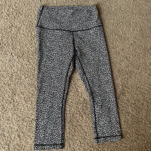 Size 10 - lululemon black and white leggings